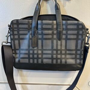 Coach Checkered Laptop Bag